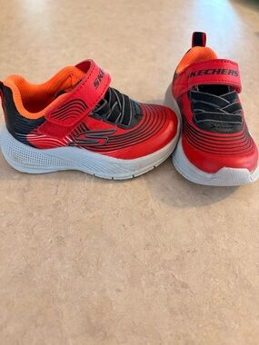 Skechers toddler Red & Orange Athletic Sneakers